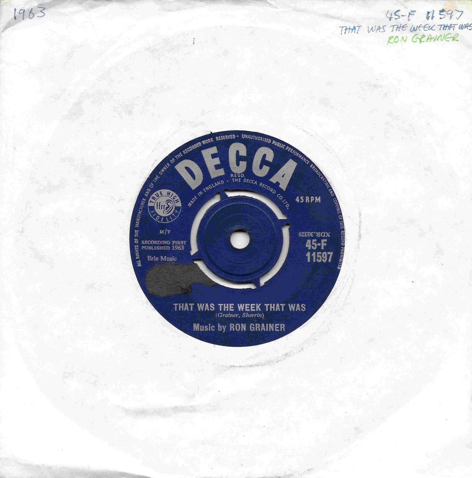 Picture of 45 - F 11597 cover